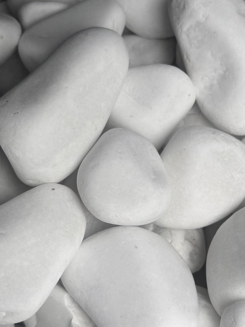 Snow White Dolomite Pebbles